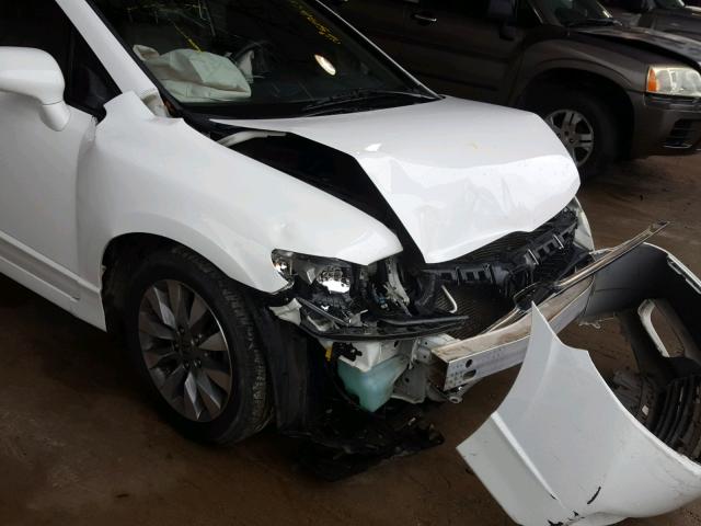 2HGFA1F93BH519417 - 2011 HONDA CIVIC EXL WHITE photo 9