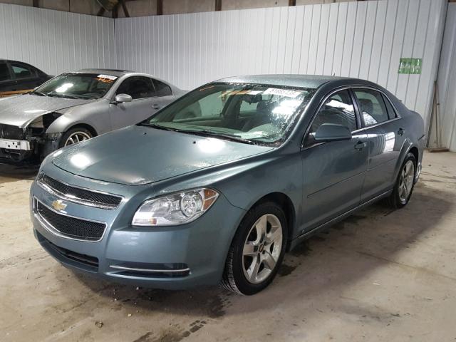 1G1ZH57B794201980 - 2009 CHEVROLET MALIBU 1LT TEAL photo 2