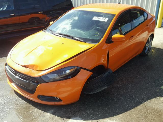 1C3CDFBA5DD305376 - 2013 DODGE DART SXT ORANGE photo 2