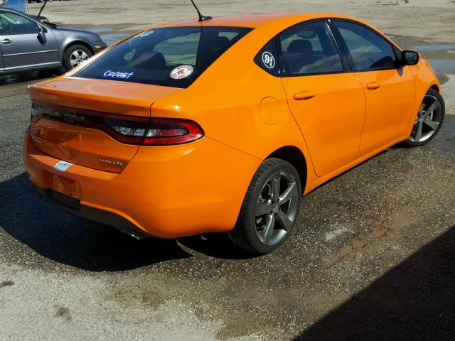 1C3CDFBA5DD305376 - 2013 DODGE DART SXT ORANGE photo 4