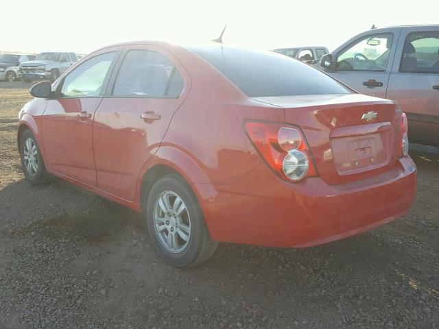 1G1JA5SH5C4175125 - 2012 CHEVROLET SONIC LS 红色 照片 3