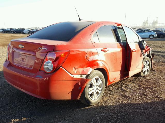 1G1JA5SH5C4175125 - 2012 CHEVROLET SONIC LS 红色 照片 4
