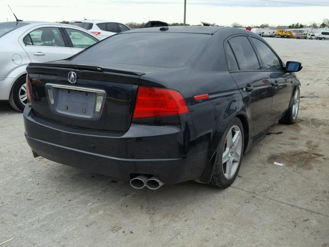 19UUA76588A054907 - 2008 ACURA TL TYPE S BLACK photo 4