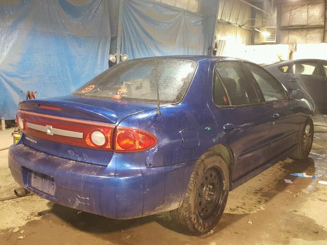 1G1JH52F537356959 - 2003 CHEVROLET CAVALIER L BLUE photo 4