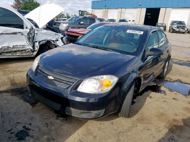 1G1AL58F067612032 - 2006 CHEVROLET COBALT LT BLACK photo 2