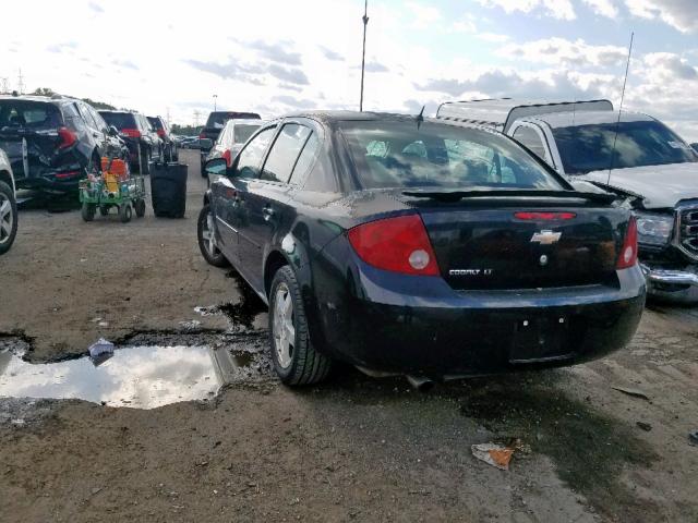 1G1AL58F067612032 - 2006 CHEVROLET COBALT LT BLACK photo 3