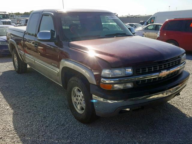 2GCEK19T211392150 - 2001 CHEVROLET SILVERADO MAROON photo 1