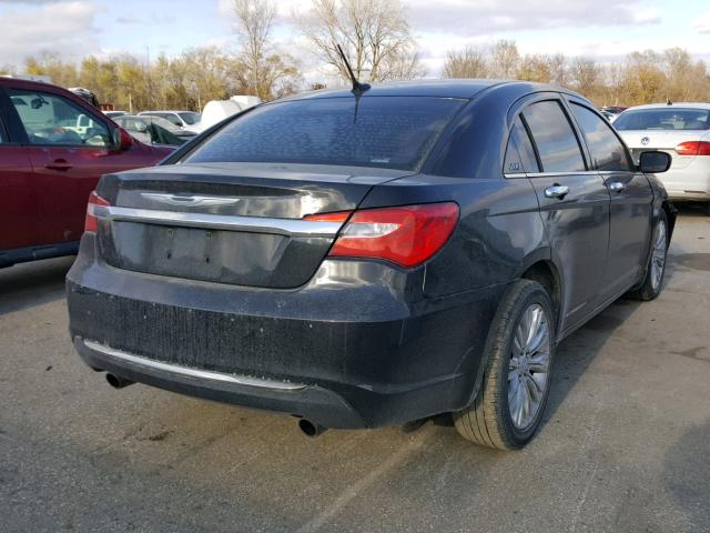 1C3BC2FG1BN582362 - 2011 CHRYSLER 200 LIMITE BLACK photo 4