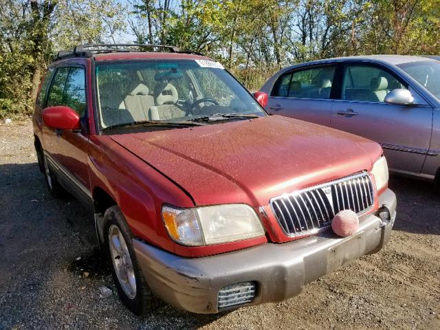 JF1SF65552H736795 - 2002 SUBARU FORESTER S RED photo 1