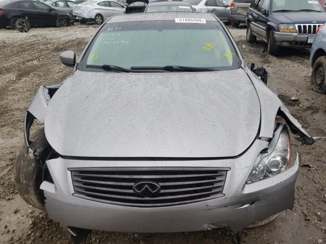 JNKCV64E68M128642 - 2008 INFINITI G37 BASE GRAY photo 10