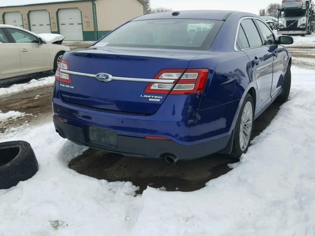 1FAHP2F94DG192378 - 2013 FORD TAURUS LIM BLUE photo 4