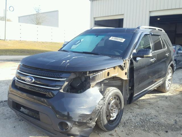 1FMHK7F89BGA44913 - 2011 FORD EXPLORER L BLACK photo 2