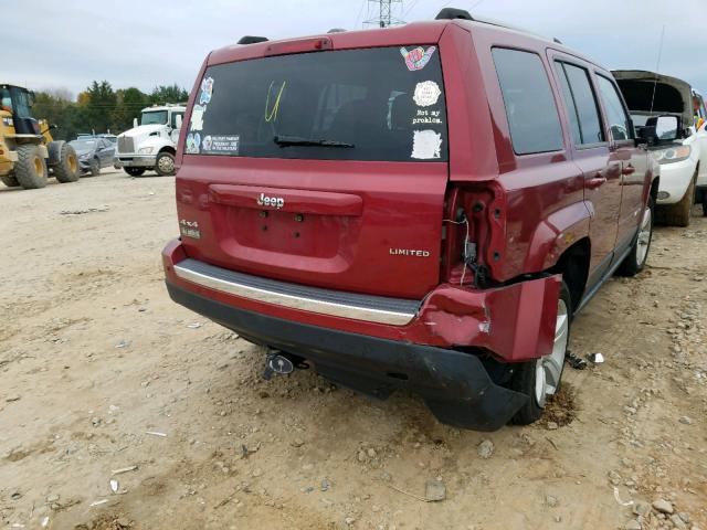 1C4NJRCB5CD525413 - 2012 JEEP PATRIOT LI MAROON photo 4