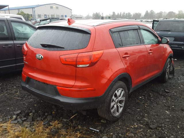 KNDPBCAC4E7658227 - 2014 KIA SPORTAGE L RED photo 4