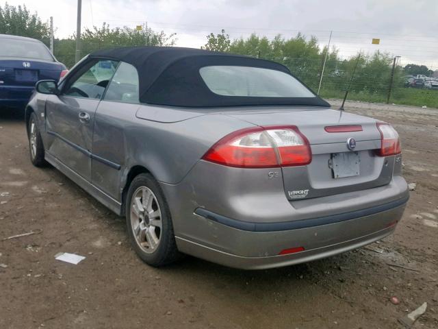 YS3FD79Y666000230 - 2006 SAAB 9-3 GRAY photo 3