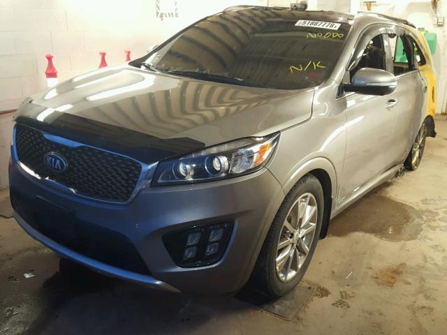 5XYPKDA59JG411449 - 2018 KIA SORENTO SX GRAY photo 2