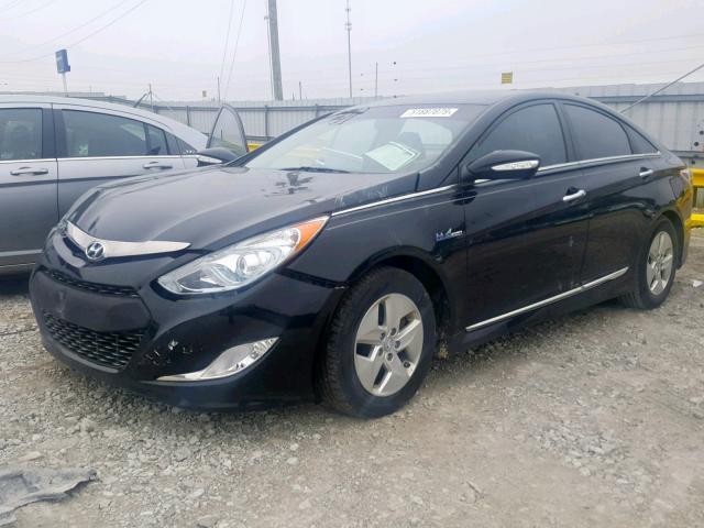 KMHEC4A46BA003306 - 2011 HYUNDAI SONATA HYB BLACK photo 2