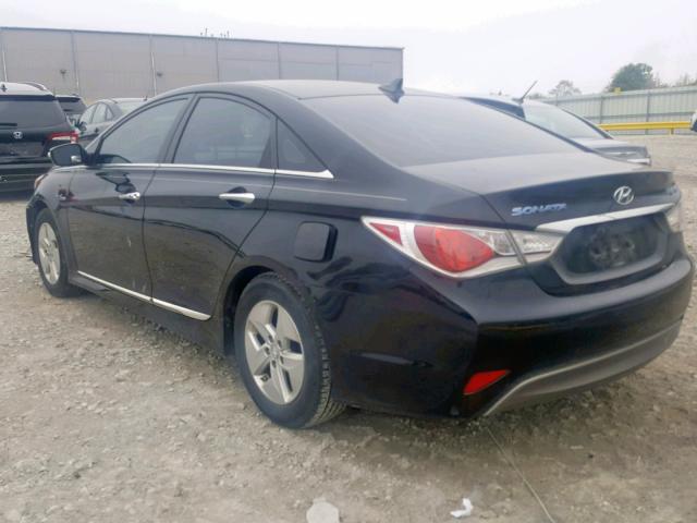 KMHEC4A46BA003306 - 2011 HYUNDAI SONATA HYB BLACK photo 3