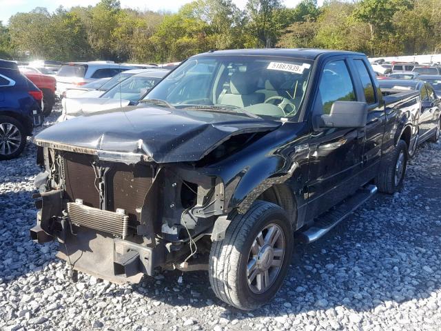 1FTPX12V17FB31678 - 2007 FORD F150 BLACK photo 2