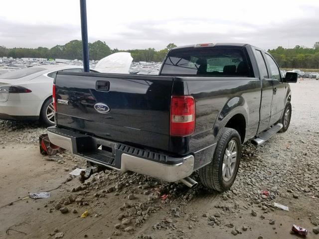 1FTPX12V17FB31678 - 2007 FORD F150 BLACK photo 4