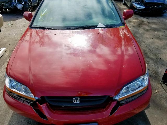 1HGCG327XXA026695 - 1999 HONDA ACCORD EX RED photo 7