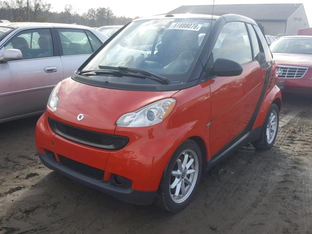 WMEEK31X58K179246 - 2008 SMART FORTWO PAS RED photo 2