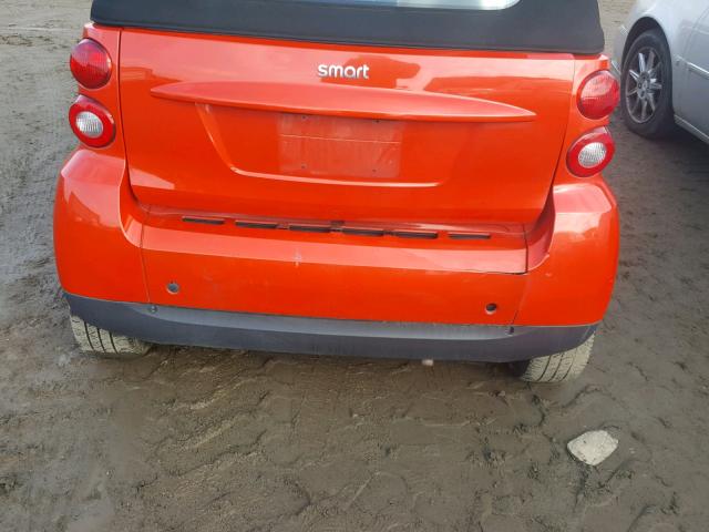 WMEEK31X58K179246 - 2008 SMART FORTWO PAS RED photo 7