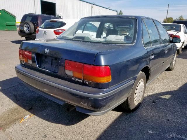 1HGCB7656NL018822 - 1992 HONDA ACCORD LX BLACK photo 4