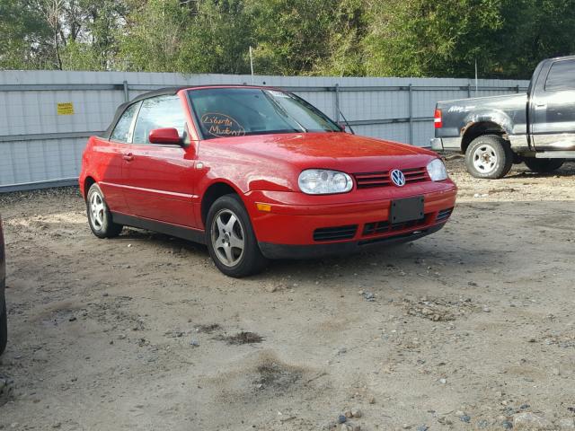 3VWDC21VXYM806867 - 2000 VOLKSWAGEN CABRIO GLS RED photo 1