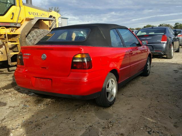 3VWDC21VXYM806867 - 2000 VOLKSWAGEN CABRIO GLS RED photo 4