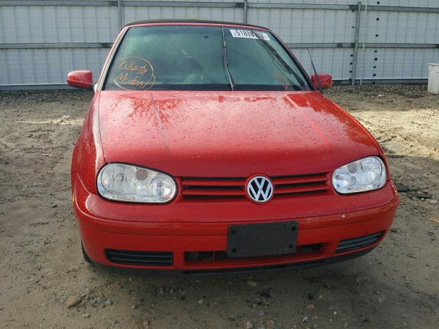 3VWDC21VXYM806867 - 2000 VOLKSWAGEN CABRIO GLS RED photo 9