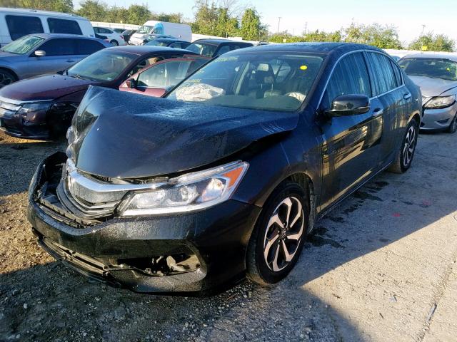 1HGCR2F80GA131656 - 2016 HONDA ACCORD EXL BLACK photo 2