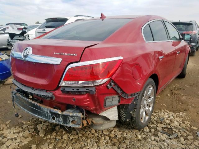 1G4GD5E33CF252566 - 2012 BUICK LACROSSE P RED photo 4