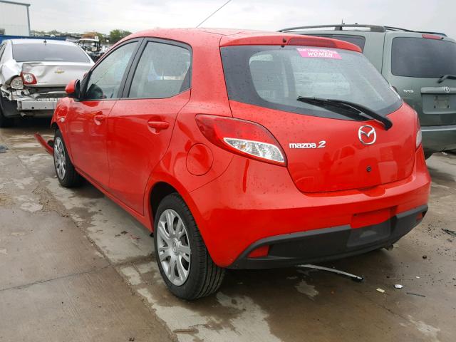 JM1DE1KY3C0139104 - 2012 MAZDA MAZDA2 RED photo 3