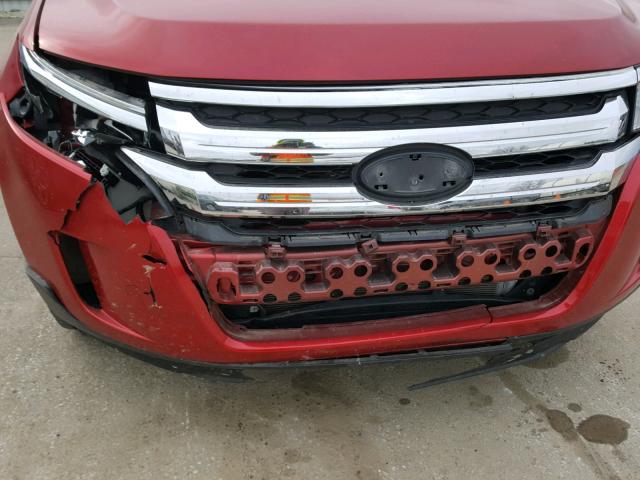 2FMDK3KC6CBA18845 - 2012 FORD EDGE LIMIT RED photo 9