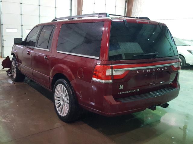 5LMJJ3HT7FEJ02739 - 2015 LINCOLN NAVIGATOR Qırmızı foto 3