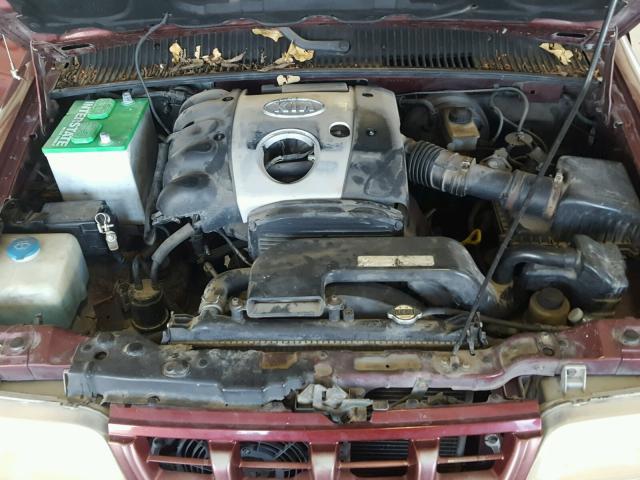 KNDJA723115074923 - 2001 KIA SPORTAGE RED photo 7