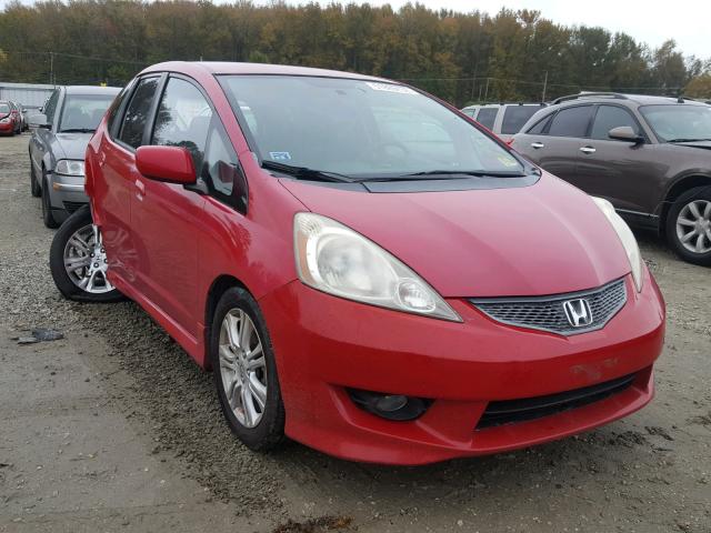 JHMGE88489S011477 - 2009 HONDA FIT SPORT RED photo 1