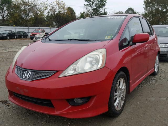 JHMGE88489S011477 - 2009 HONDA FIT SPORT RED photo 2