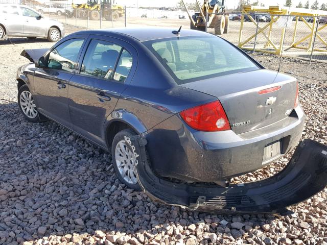 1G1AT58H897201614 - 2009 CHEVROLET COBALT LT CHARCOAL photo 3