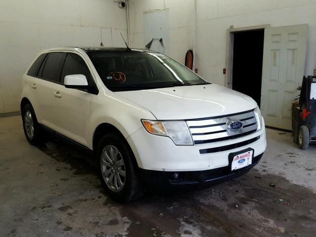 2FMDK38C38BB43347 - 2008 FORD EDGE SEL WHITE photo 1