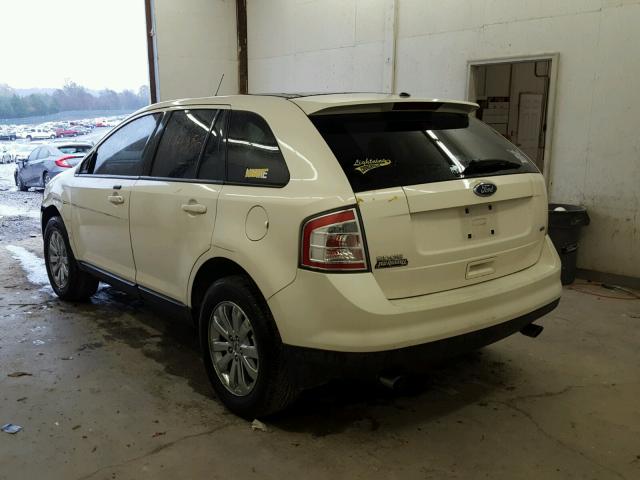 2FMDK38C38BB43347 - 2008 FORD EDGE SEL WHITE photo 3