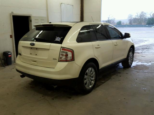 2FMDK38C38BB43347 - 2008 FORD EDGE SEL WHITE photo 4