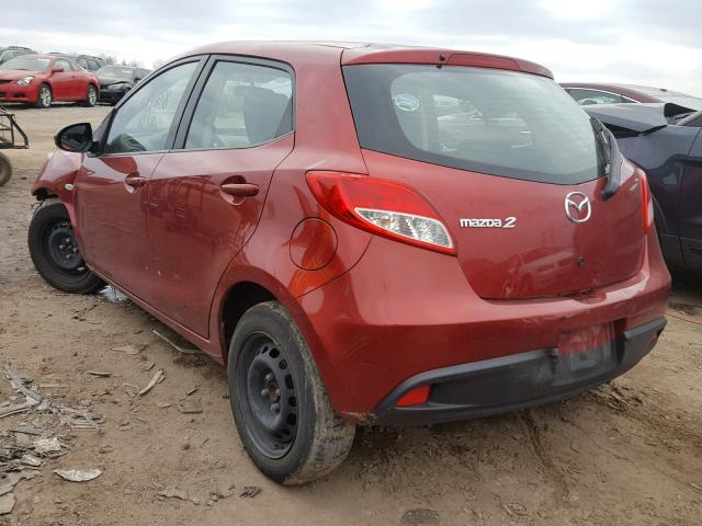 JM1DE1KY9E0187631 - 2014 MAZDA MAZDA2 SPO RED photo 3