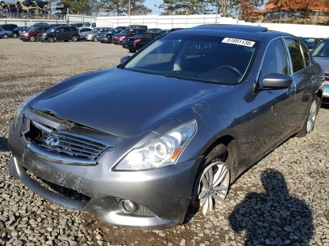 JN1CV6AR6BM404563 - 2011 INFINITI G37 GRAY photo 2