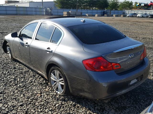 JN1CV6AR6BM404563 - 2011 INFINITI G37 GRAY photo 3