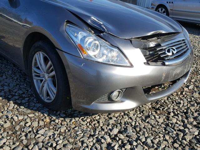 JN1CV6AR6BM404563 - 2011 INFINITI G37 GRAY photo 9