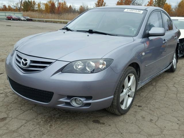 JM1BK323341119706 - 2004 MAZDA 3 S GRAY photo 2