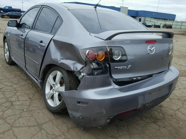 JM1BK323341119706 - 2004 MAZDA 3 S GRAY photo 3