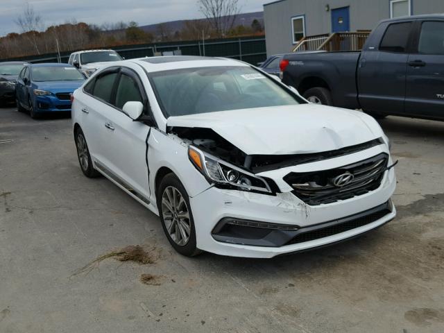 5NPE34AF6GH332707 - 2016 HYUNDAI SONATA SPO WHITE photo 1